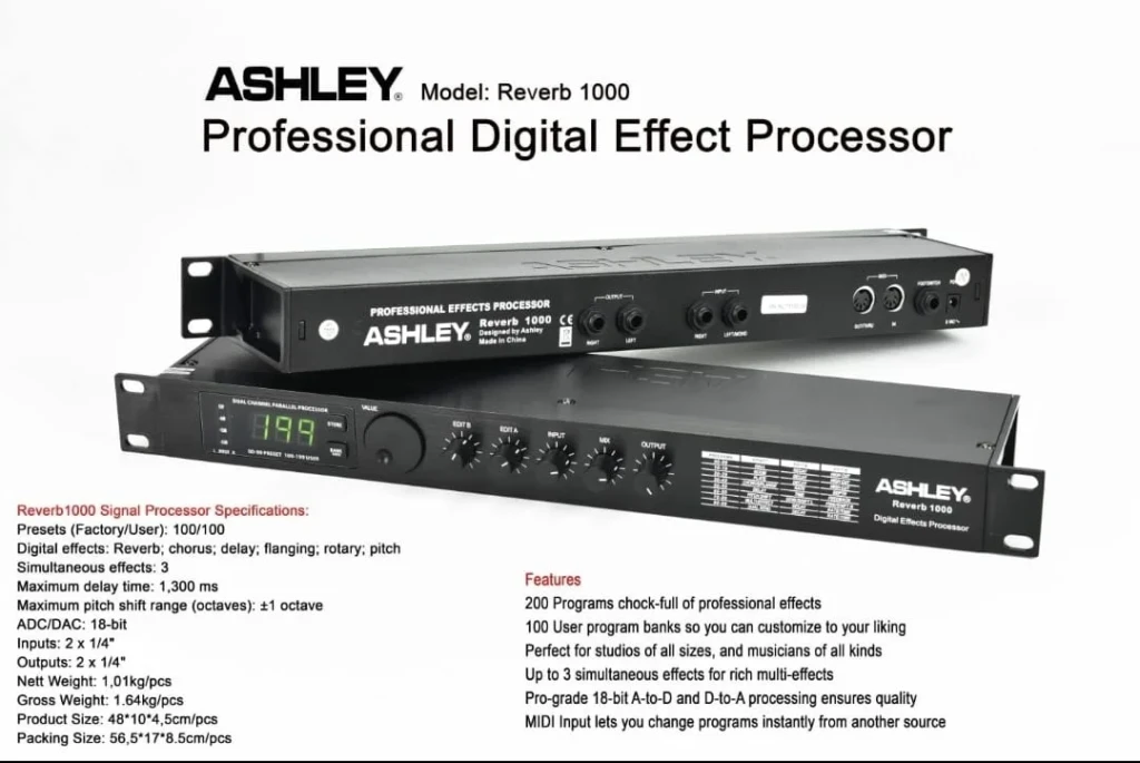 Digital Effect Processor Model : Reverb 1000